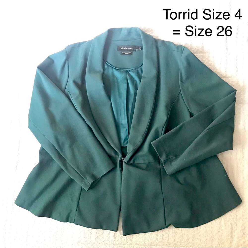 Green peplum jacket - Torrid - Size 4